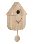 KARLSSON - Wall Clock Modern Cuckoo Dark Wood Print - Seinakellad - H 41CM