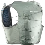 SALOMON joogis&uuml;steemiga seljakott Active Skin 8 Set wrought iron/sedona sage - M