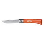 Opinel Blister N&deg;07 Roostevabast terasest p&ouml;&ouml;k (saadaval 2 v&auml;rvitoonis) - Oranžs