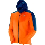 SALOMON kapuutsiga tuulejope Fast Wing Hoodie orange/blue - S