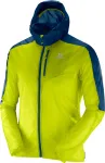 SALOMON kapuutsiga tuulejope Fast Wing Hoodie green/blue - S