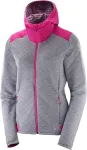 SALOMON kapuutsiga jope Elevate FZ Mid W grey/pink - S
