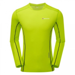 Montane Razor pikkade varrukatega T-s&auml;rk - S / Green