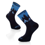 Pirin Hill Merino villased matkasokid - huntmotiiv - Blue / 35 - 38
