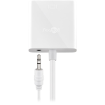 Goobay | HDMI/VGA adapter, nikeldatud | 51758 | Valge | HDMI isane (t&uuml;&uuml;p A) | VGA emane (15-pin)