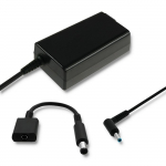 Qoltec 51728 Toiteadapter HP-le | 65 W | 19 V | 3,33 A | 4,5*3,0+pin | adapter 4,5*3,0+pin/7,4*5,0+pin | toitekaabel