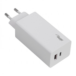 Wall charger Akyga AK-CH-20 100W USB-C USB-A PD GaN 5-20V / 1.5-5A white