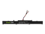 Greencell s&uuml;learvuti aku A41N1501, m&otilde;eldud Asus ROG GL752 ja VivoBook Pro N552 mudelitele, 15 V, 3200 mAh