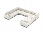 Mamaia &mdash; Panoramic Sofa - Yellow (Bluvel 68) / Black Metal