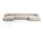 Arendal &mdash; Panoramic Sofa - Bottle Green (Casino Deep Green) / Black Plastic