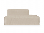 Nuria &mdash; mooduldiivan - Cappuccino (Monet Cappucino) / Black Plastic / Right