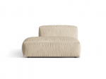 Martina &mdash; diivan - Grey Beige Melange (Monet Pearl) / Black Plastic / Left