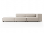 Arendal &mdash; Diivan - Dark Beige (Brave Me 18) / Black Plastic / Left