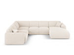 Nolio &mdash; panoraamne nurgadiivan - Terracotta (Haga 44) / Black Plastic / Right