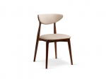 Rina - K&ouml;&ouml;gitool (47.5x48x79 cm) - Almond Beige (Magic Velvet 2282) / American Walnut