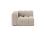Lupine &mdash; mooduldiivan - Light Beige (Eden 2 Pearl) / Black Plastic / Right