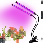 LED taimelamp t&auml;isspektriga sise&shy;taimedele, USB-toitega kasvulamp toataimedele, f&uuml;tolamp, taimede kasvutuli