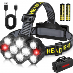Laetav LED-pealamp 1000 luumenit USB Type-C-ga, pealamp, otsmikulamp, LED-pealamp, laetav pealamp