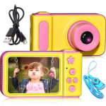 HD video laste kollane kaamera, laste digikaamera, mini lastekaamera, laste fotokaamera, laste videokaamera