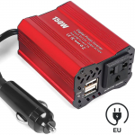 Auto toiteinverter, 150 W, 12 V kuni 220 V inverter, auto pingemuundur, autos kasutatav inverter, 12V&ndash;220V pingemuundur, auto vooluinverter