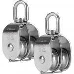 Topeltplokk 32 mm, 250 kg kandev&otilde;ime, topeltrullik, kahekordne plokk, 32 mm plokk, 250 kg plokk