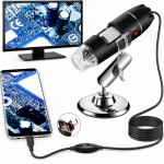 USB digimikroskoop 1600X suurendusega, 2MP mikroskoobi kaameraga, elektrooniline mikroskoop, arvutimikroskoop, USB mikroskoobikaamera