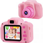 Laste digitaalne kaamera, HD videoga, mini, roosa, laste fotokaamera, laste m&auml;ngukaamera
