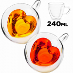 S&uuml;damekujulisid tasse, 240 ml, 2‑osaline komplekt, s&uuml;damekujuline tass, s&uuml;damekujuline kruus, s&uuml;damega tass, s&uuml;damega kruus