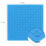 3D-pliiatsi matt 177x177 mm, sinine, kuumakindel silikoonmatt kahe s&otilde;rmekaitsmega, 3D-pliiatsi alusmatt, 3D-pliiatsi t&ouml;&ouml;alus, silikoonist 3D-pliiatsi matt