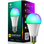 Targa LED-lambipirn RGB, WiFi ja Bluetooth, E27 sokkel, 10W, nutipirn, nutikas v&auml;rviline LED-lamp