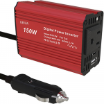 Auto inverter 150W, 12V kuni 220V pingemuundur autole, auto voolu muundur