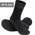 Neopreenist sukeldumissokid 40&ndash;41,5 mm, mustad, libisemisvastase tallaga, neopreen veesokid, neopreenist ujumissokid