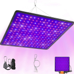 LED taimelamp t&auml;isspektriga, valguspaneel 225 punast-sinist LED-i, h&uuml;dropoonikaks, 295x300 mm, taimede kasvuvalgusti, taimede kasvupaneel