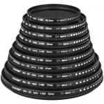 Muudetava tihedusega ND-filter 77 mm, ND2&ndash;400 astmega reguleeritav hallfilter objektiivile, muutuva tihedusega ND-objektiivifilter, reguleeritav ND-hallfilter