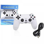 Juhtmevaba m&auml;ngupult PlayStationile, valge, puutetundliku paneeli ja Bluetooth‑&uuml;hendusega, juhtmevaba PS m&auml;ngupult, PlayStationi kontroller