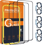3 gab Rūdīts stikls Apple iPhone 16 6,1' un kameras stikls 3gb, aizsargstikls, Tempered glass
