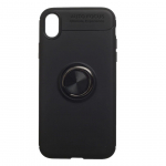 Telefoni kaitse&uuml;mbris, &uuml;mbris Apple iPhone XR, 5/5s/SE, must, magnetiline, r&otilde;ngaga