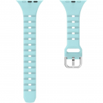 Silikoonist spordirihm Apple Watchile, sinine, 38/40/41 mm, SE seeria, 7, 6, 5, 4, 3, 2, 1 jaoks
