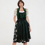 Naiste kleit, BPC Collection, roheline lilledega