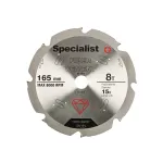 SPECIALIST+ l&otilde;ikeketas kiudtsemendile, 8T 165 x 20 mm