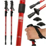 Nordic walking kepid kokkupandavad 2 tk punased