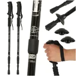 Nordic walking kepid kokkupandavad 2 tk mustad