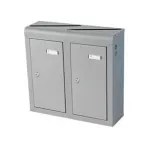 PD942 Horisontaalne sisepostkast, 2 sektsiooni, hall