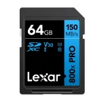 Lexar Professional 800x Pro SDXC 64GB universaalne m&auml;lukaart