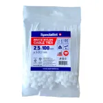 SPECIALIST+ nailonist sidumispael, valge, 2,5&times;100 mm, 100 tk