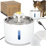 Joogipurskkaev koerale kassile automaatne USB LED jootja 2.4l puhastusfilter