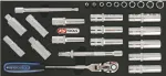 1/2" padrunite komplekt rat&scaron;iga (818.1304, KS TOOLS)