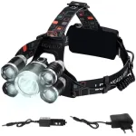5 x T6 CREE LED universaalne pealamp