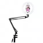Puluz lauakinnitusega k&auml;si 26 cm LED-vlogimisr&otilde;ngaga PKT3090B, universaalne