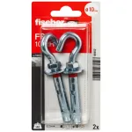 Fischer ankur FSL 10 RH C-kujulise konksuga, 2 tk.
